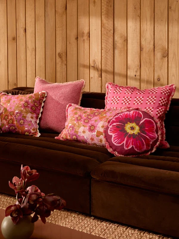LATTICE PINK CUSHION | 60cm