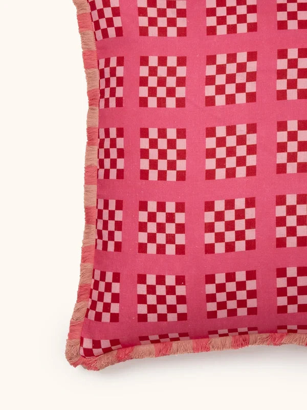 LATTICE PINK CUSHION | 60cm