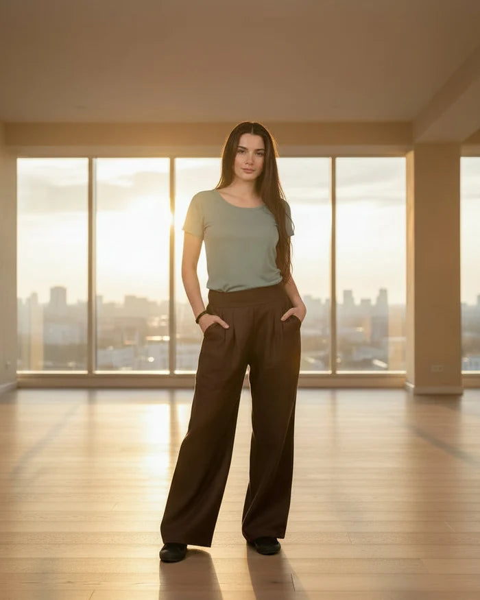 LAURENCE 100% Lin - Pantalon