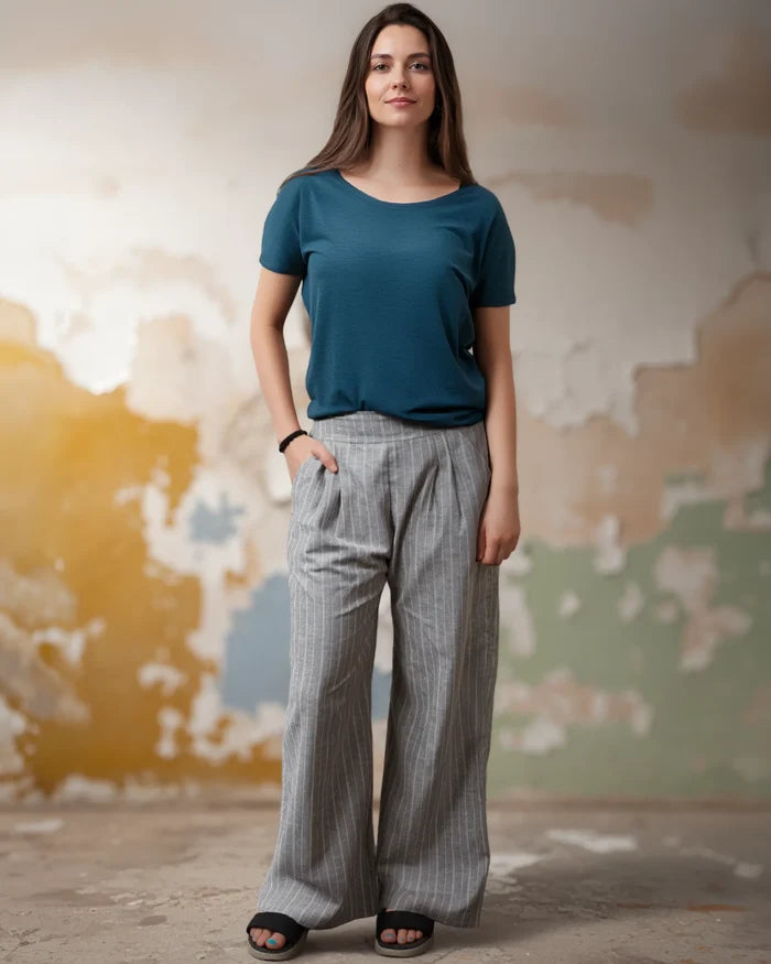 LAURENCE Chanvre - Pantalon