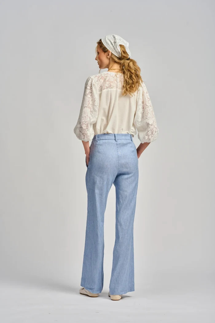 LE FILET LACE TOP in Antique White from Le Stripe
