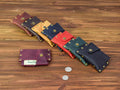 Leather cardholder Brown maxi