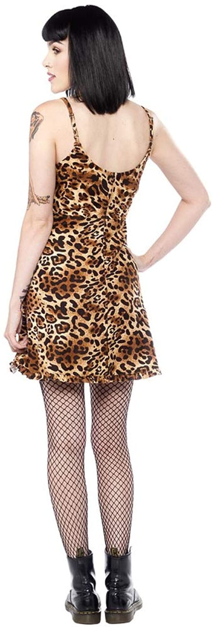 model showing back of dress