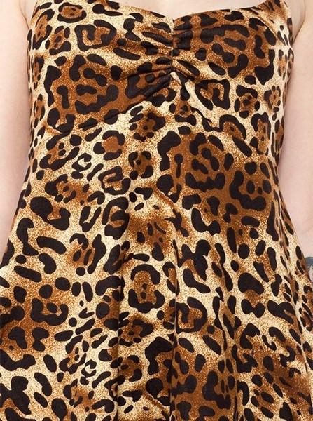 up close picture showing print on dress