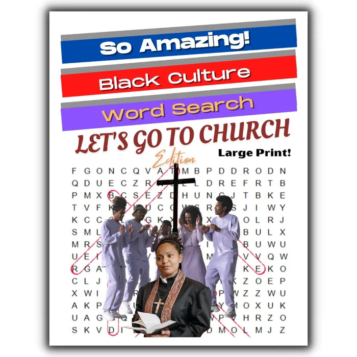 Let's Go to Church Word Search (Large Print)