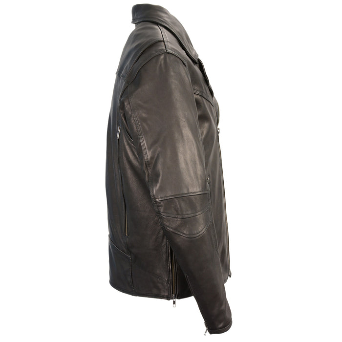 side of jacket on display