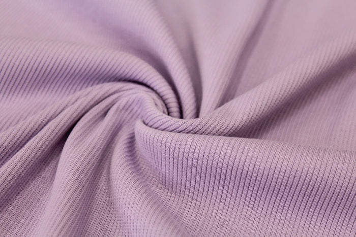Lilac Rib Jersey 2x1