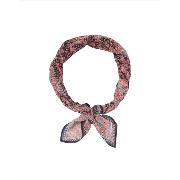 Patterned scarf on a white background