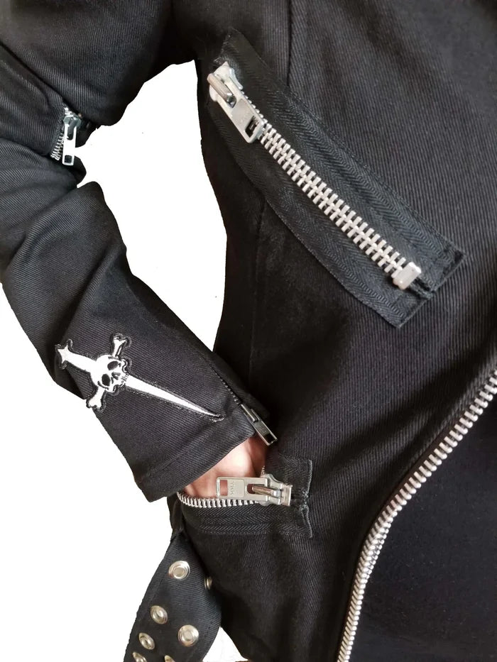 patch on display on a jacket