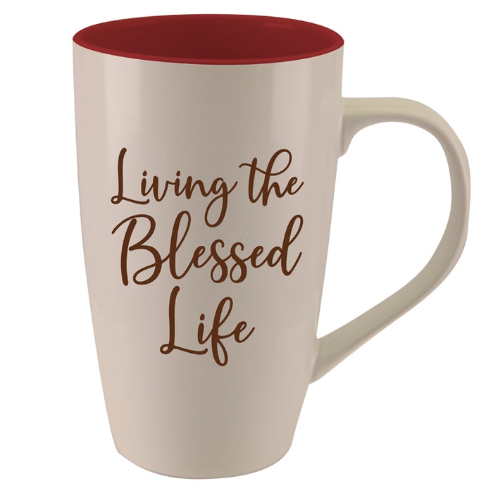 Living the Blessed Life Latte Mug