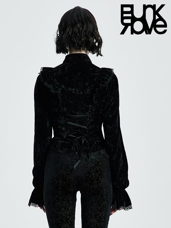 model showing back of shirt