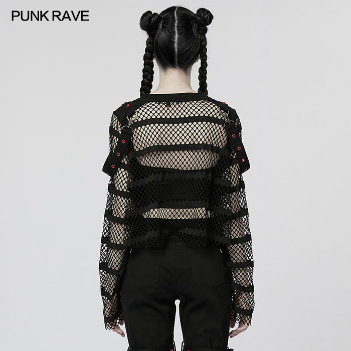 model showing back of top