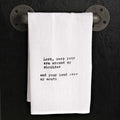 Lord, keep your arm around my shoulder...kitchen towel