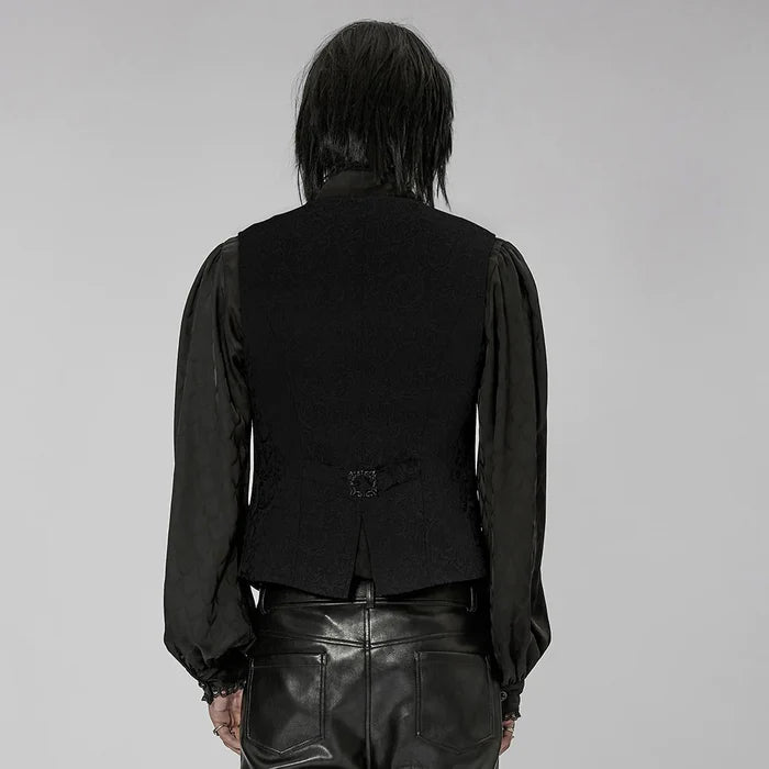 model showing back of vest