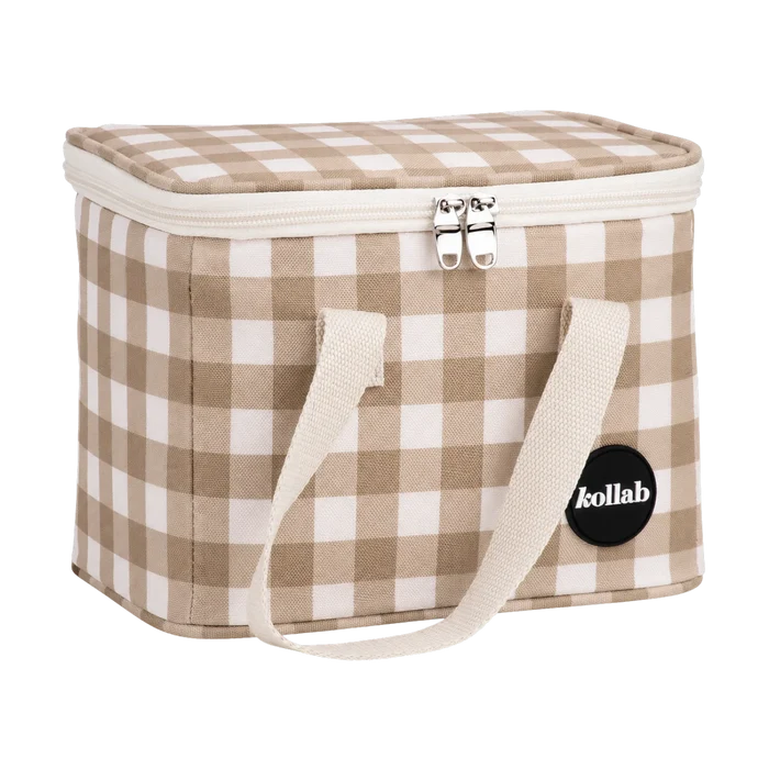 LUNCH BAG in Candy Pink Check by kollab