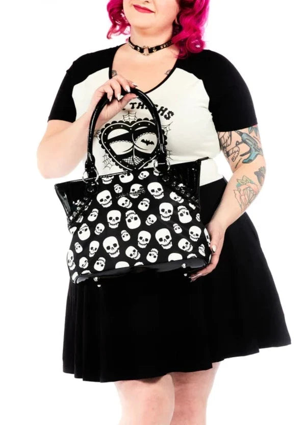 model holding  bag