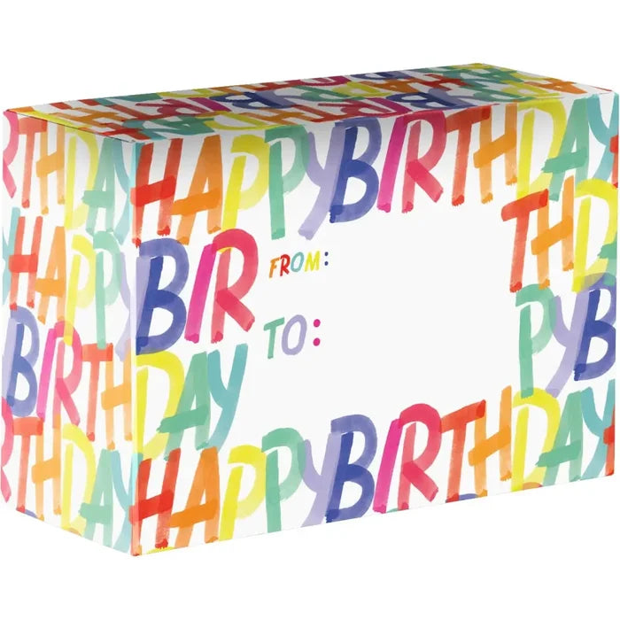 Mailing Box - Rainbow Birthday - Small 9.5x 6.5x 4 66 Count