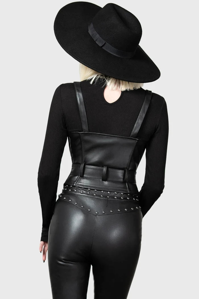 model showing back of top