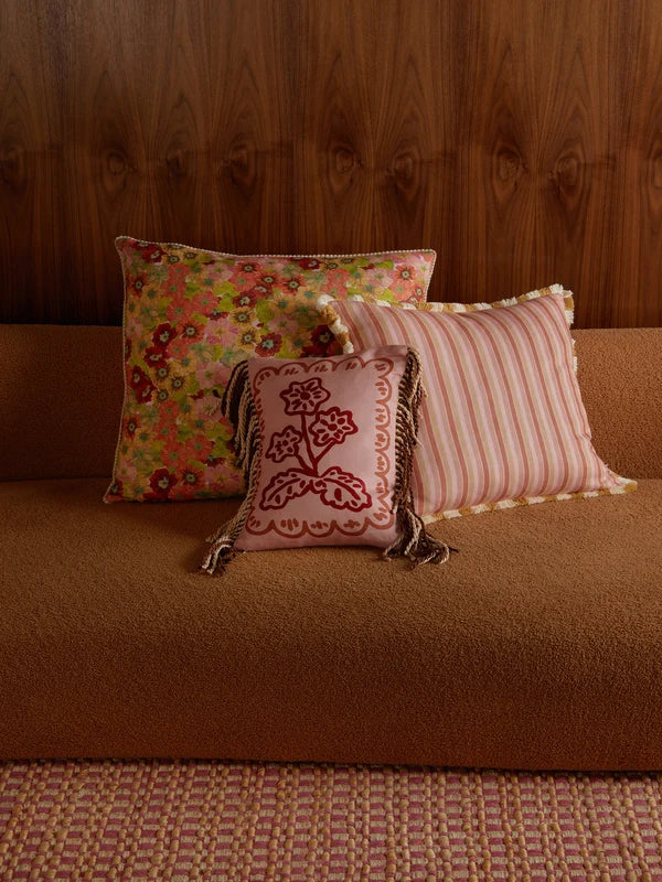MARTINE MINI BLUFF CUSHION in LEA BLUE from Bonnie and Neil