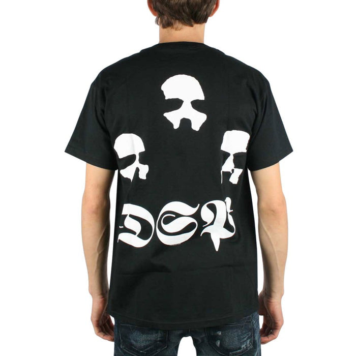 model showing back of shirt