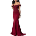 Mermaid Bridesmaid Dresses Long Prom Gown Lace Beaded Formal Evening Dresses