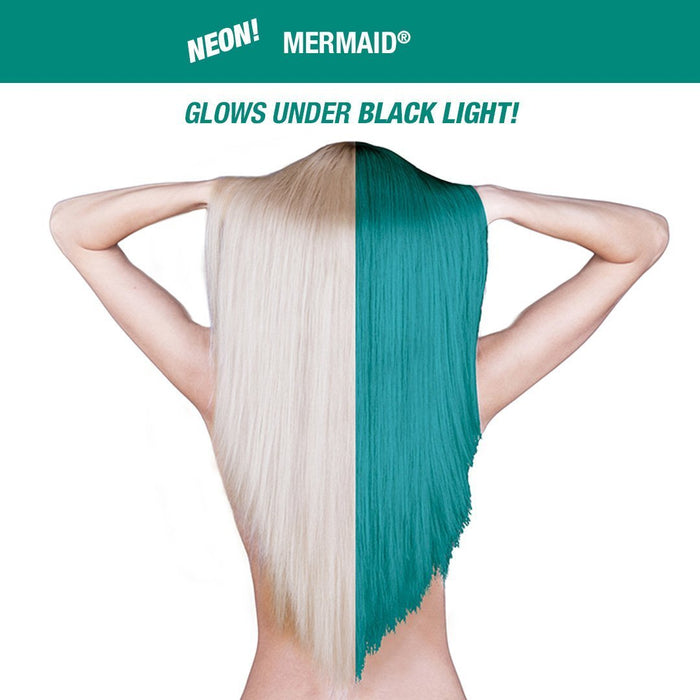 hair after being dyed with dye