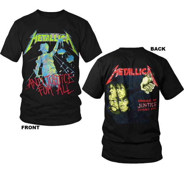 front and back of shirt on display