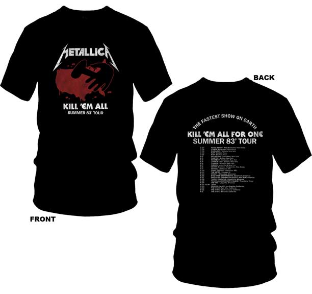 front and back of shirt on display