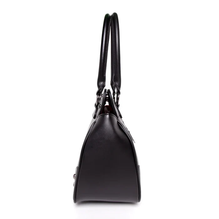 side of bag on display