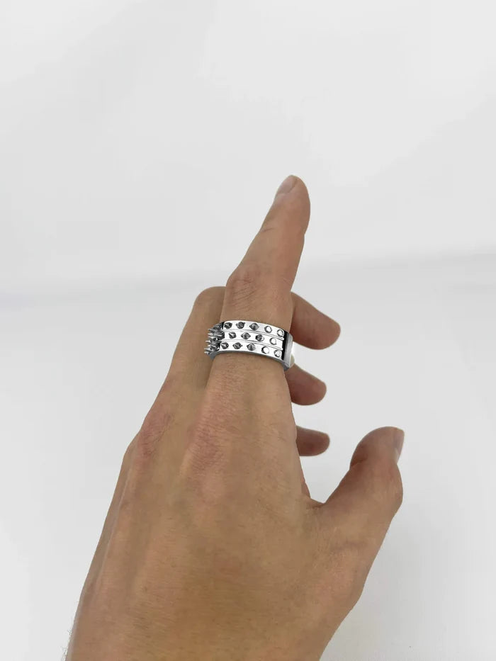 model wearing ring