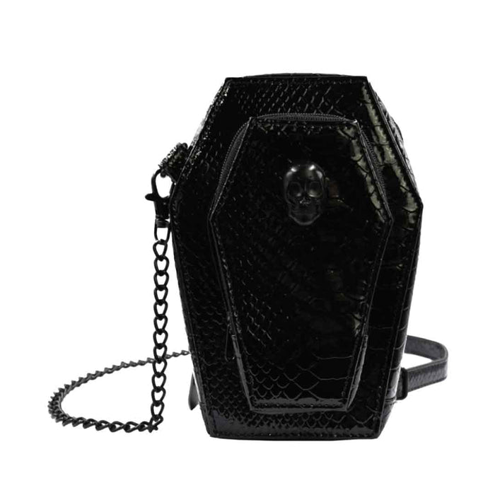 front of purse on display