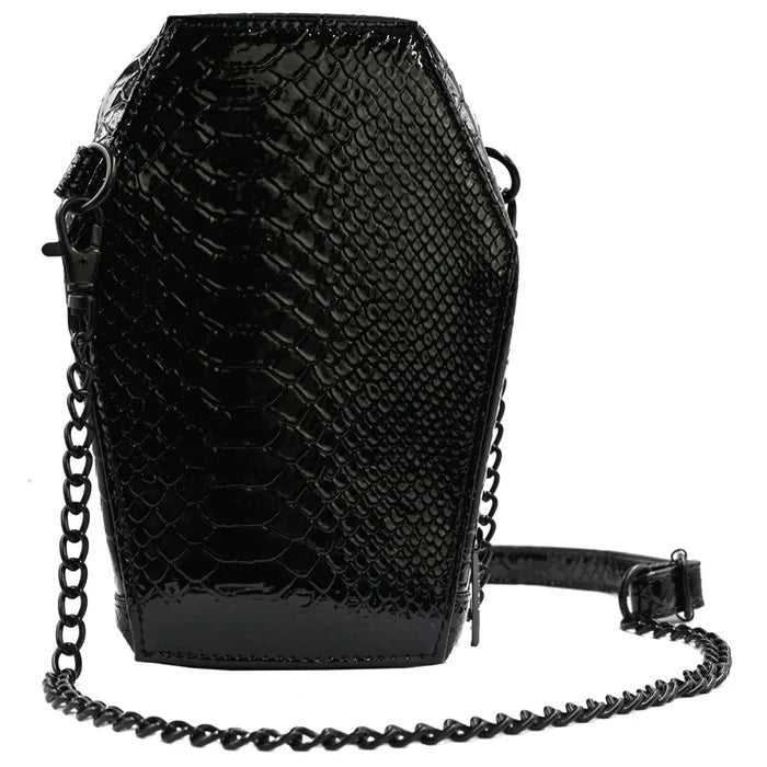 back of purse on display