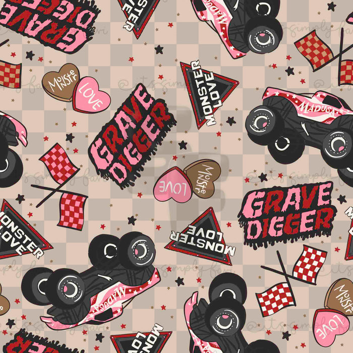 Monster Truck Lover - Girly