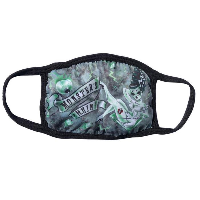 front of mask