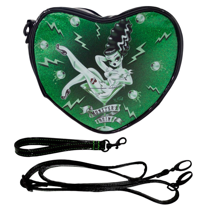 front of bag with handle and strap