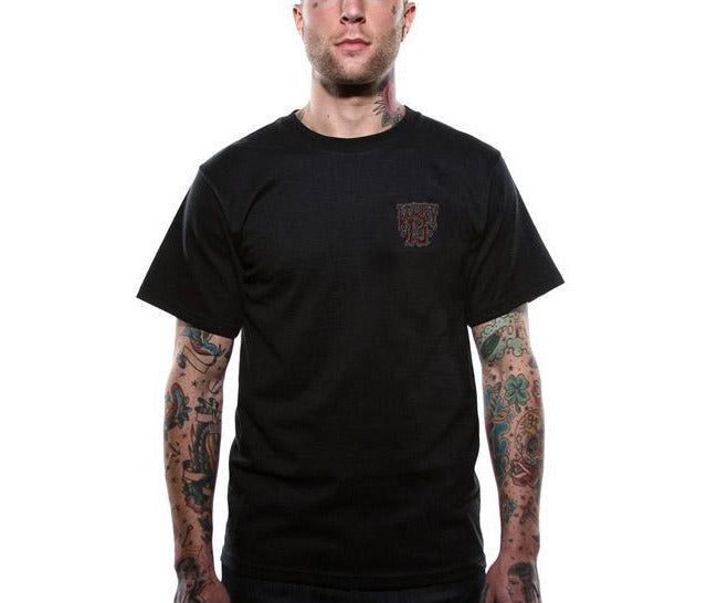 model showing front of shirt