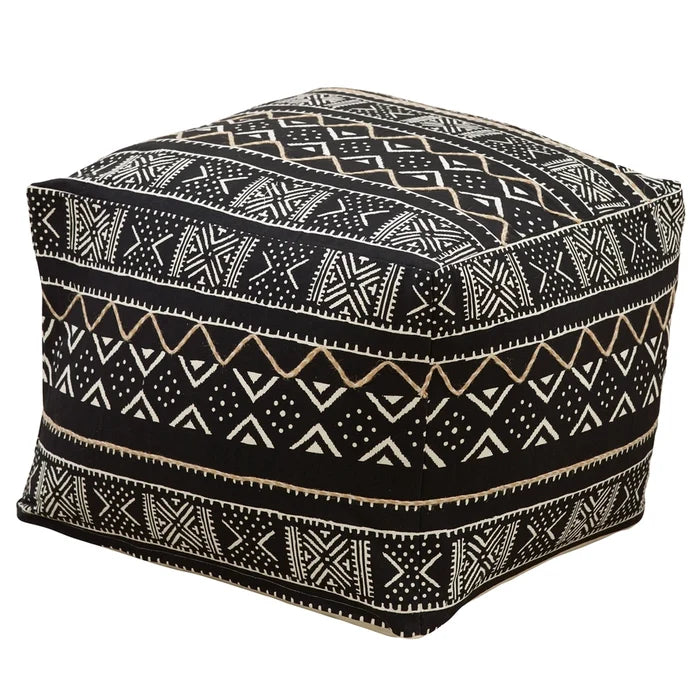 Mudcloth pouf