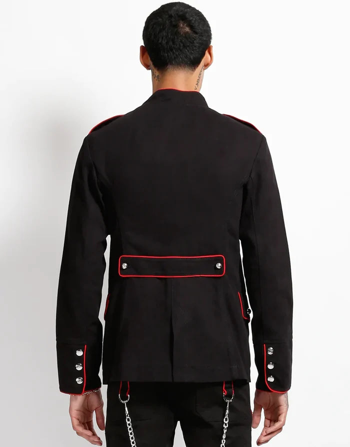 model showing back of jacket