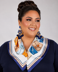 NAVY BLUE EARRINGS