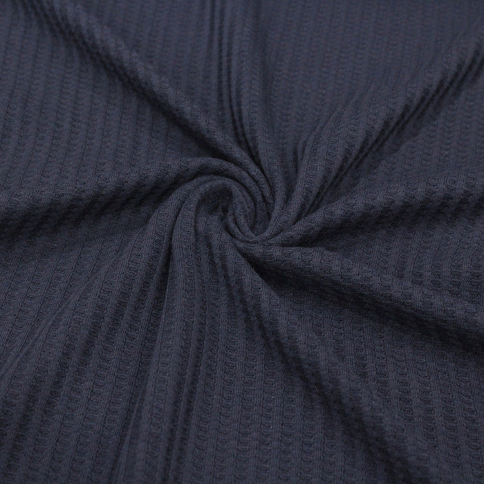 Navy Waffle Knit BIG