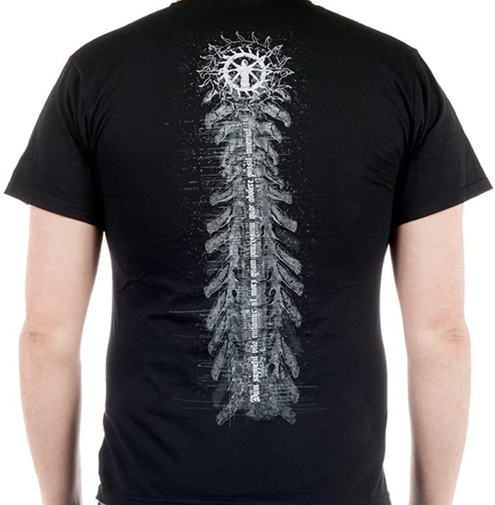 model showing back of shirt