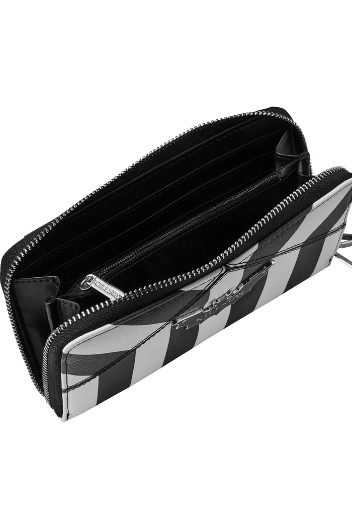 inside of wallet on display