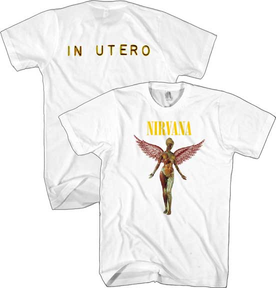 front and back of shirt on display