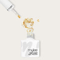 Mylee Gold Flake No Wipe Top Coat Gel Nail Polish 15ml