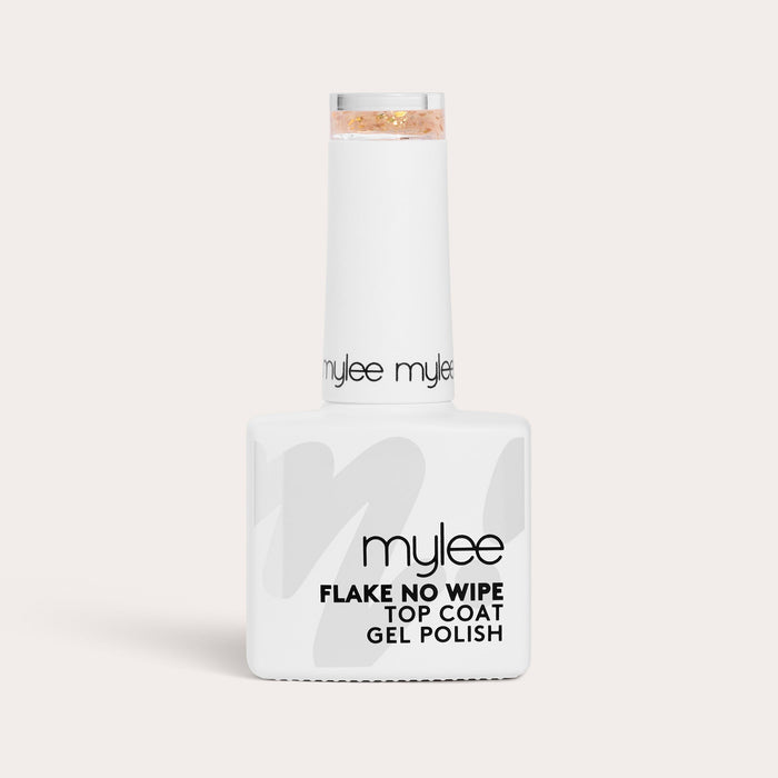 No Wipe Top Coat Gel Polish - Gold Flake
