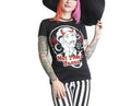 model showing front of shirt
