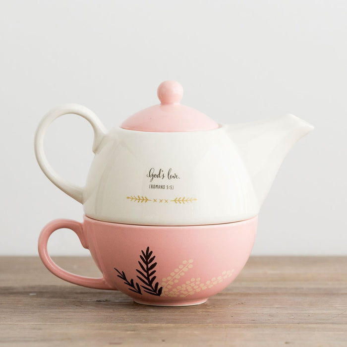 Nothing More Precious - Teapot and Cup Set for Grandmother