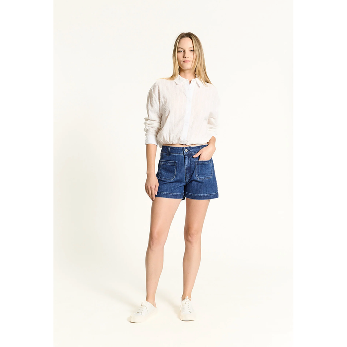 Oat NYC High Rise Patch Short in Herri Dark - Romantiques