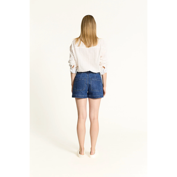 Oat NYC High Rise Patch Short in Herri Dark - Romantiques