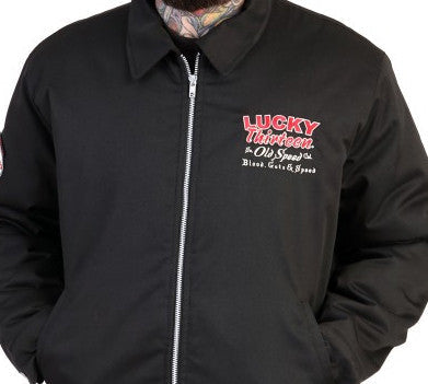 model showing front of jacket